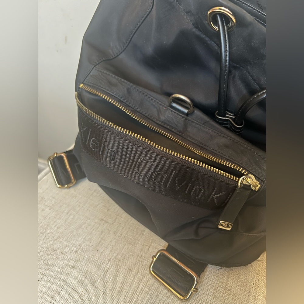 Calvin Klein Nylon Drawstring Backpack - image 4